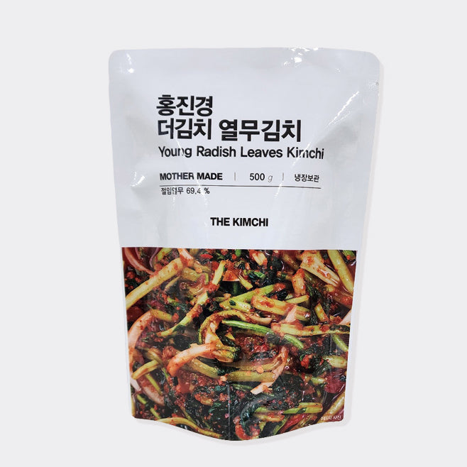 Hong Jin Kyung The Kimchi Young Radish Leaves Kimchi 홍진경 더 김치 열무김치 (500g)