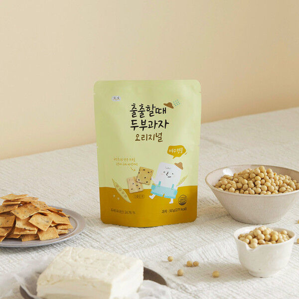 Baked Tofu Crackers (Original / Almond) 출출할때 두부과자 (오리지널 / 아몬드) (50g)