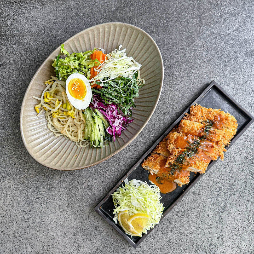 [Seoul Recipe] Tonkatsu & Spicy Cold Noodles Meal Kit Set 매콤달콤 쫄면 & 바삭 돈까스 밀키트 세트 (2ppl)