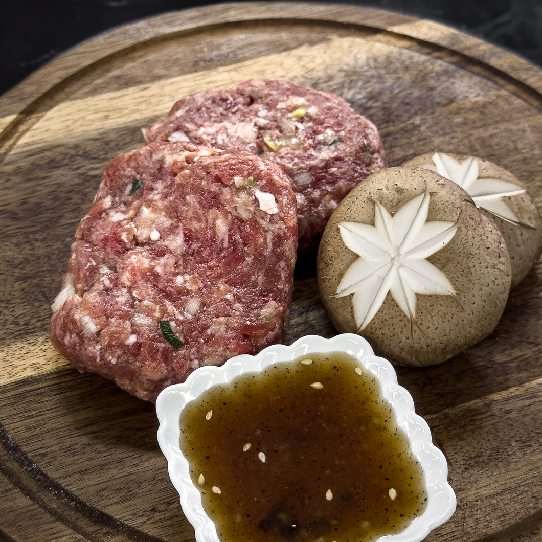 [Seoul Recipe] Upgraded Beef Tteokgalbi Patty (Only Beef, No Mixed Pork) (Frozen) 순수 소고기 떡갈비 (냉동) (2 pcs / 200g)