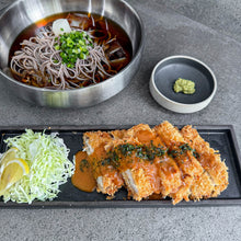 Load image into Gallery viewer, [Seoul Recipe] Buckwheat Cold Noodles &amp; Retro Style Tonkatsu Meal Kit Set 시원한 메밀면 &amp; 바삭 돈까스 밀키트 세트 (2ppl)
