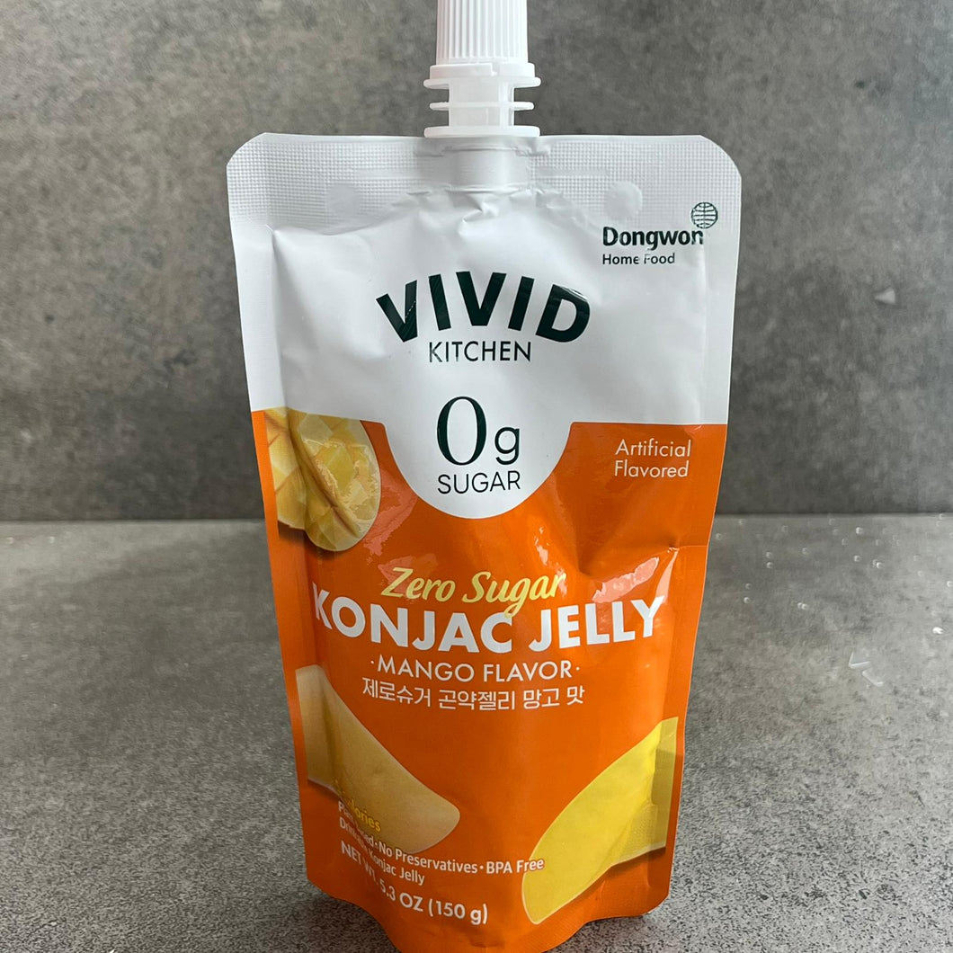 Vivid Zero Sugar KONJAC Jelly Mango 비비드 제로슈거 곤약젤리 망고 맛 (150g)