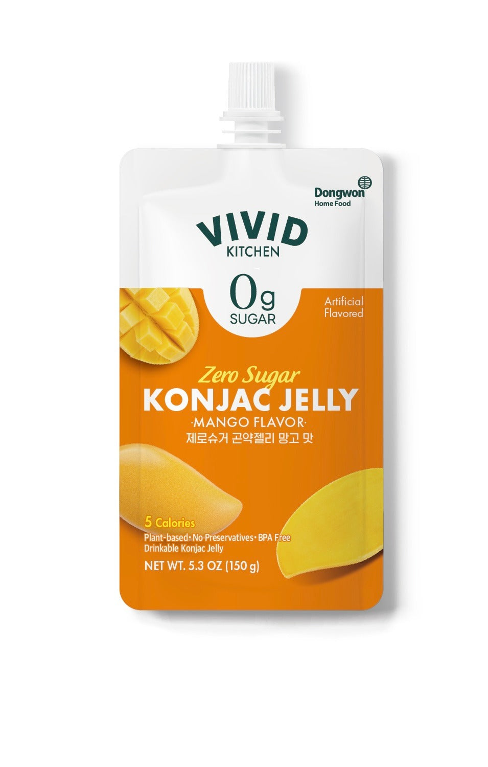 Vivid Zero Sugar KONJAC Jelly Mango 비비드 제로슈거 곤약젤리 망고 맛 (150g)