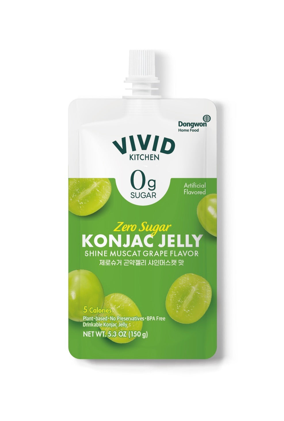 Vivid Zero Sugar KONJAC Jelly Shinemuscat Grape 비비드 제로슈거 곤약젤리 샤인머스캣 맛 (150g)