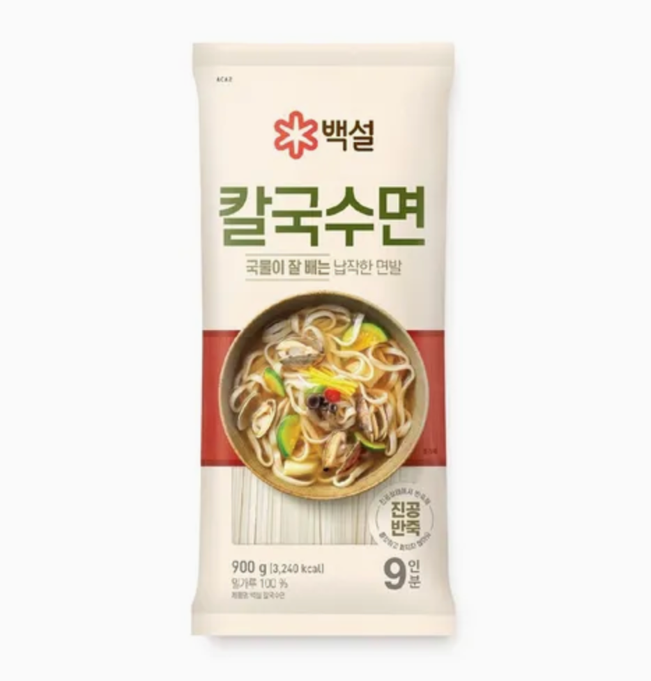 [Baekseol] Kalguksu Noodles 백설 칼국수면 (900g)