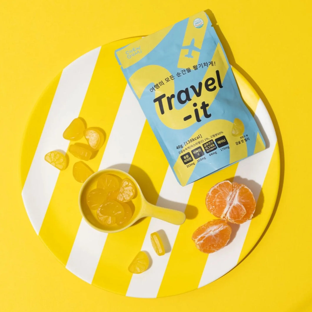 Travel-it Vitamin Gummy Tangerine 여행용 비타민 젤리 감귤맛 (40g)