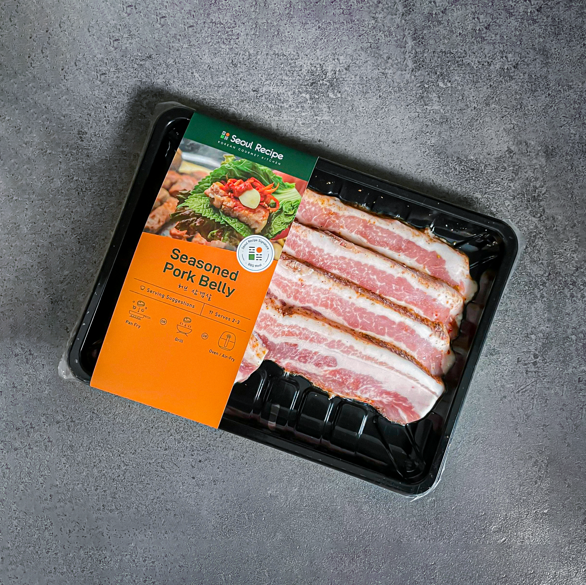 [Seoul Recipe] Pork Belly With Homemade Seasoning (Frozen) 홈메이드 양념 통삼겹살 (냉동) (500g)