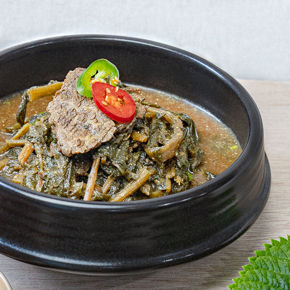 [Seoul Recipe] Galbi Dried Radish Leaves Perilla Soup 한우 사골 갈비 시래기 탕 (700g)(1 Portion)