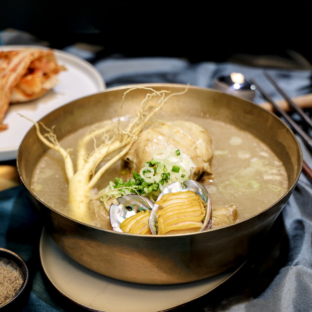 [Seoul Recipe] Korean Abalone Chicken Soup 전복 삼계탕 (2 portion)