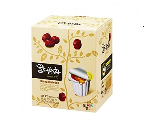 [Kkoh Shaem] Honey Jujube Tea [꽃샘] 꿀 대추차 (30g*15ea)