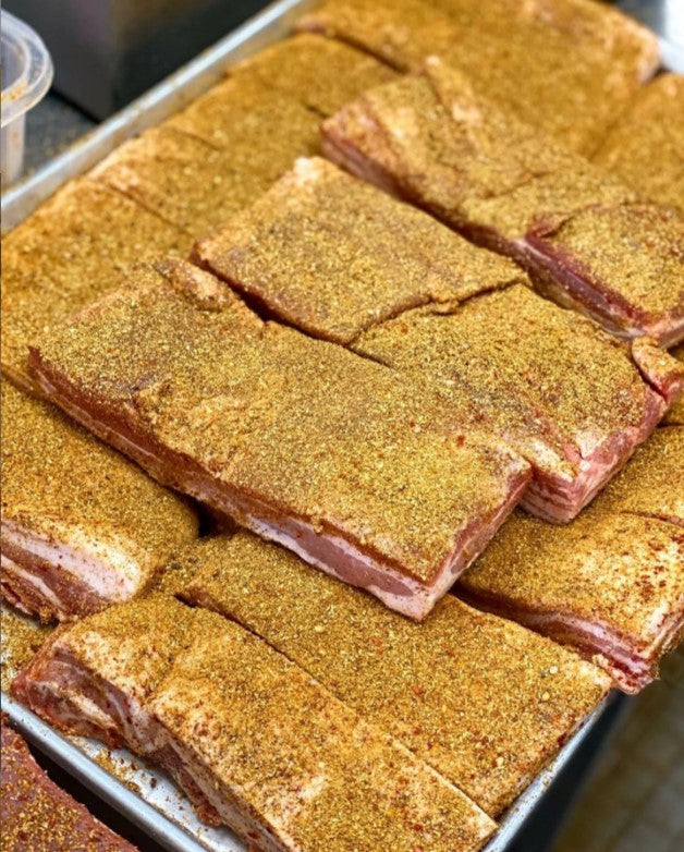 [Seoul Recipe] Pork Belly With Homemade Seasoning (Frozen) 홈메이드 양념 통삼겹살 (냉동) (500g)