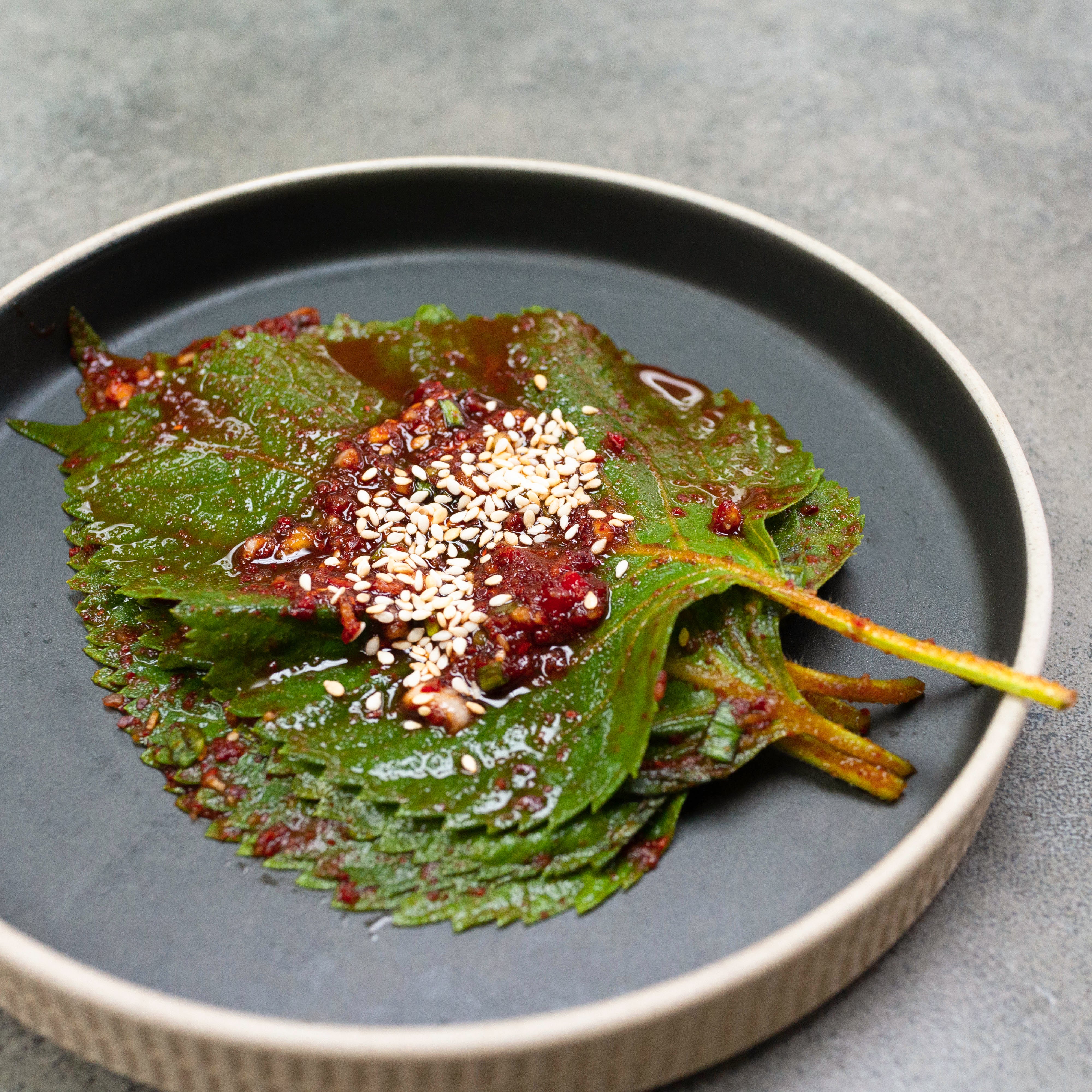 [Seoul Recipe] Homemade Sesame Leaves Kimchi 양념 깻잎 김치 (100g)