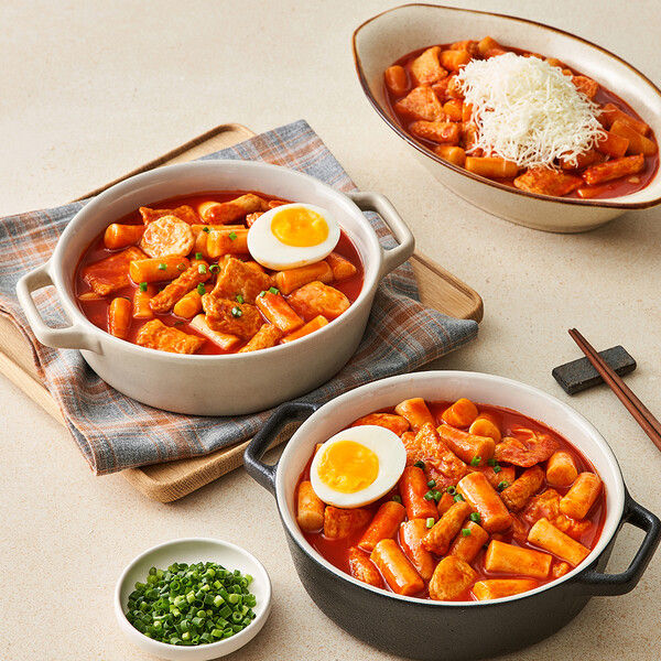 Mimine Hongdae Rice Cake Soup (3 kinds)(Frozen) 미미네 홍대 원조 국물 떡볶이 (3종) (냉동) (570/620g)