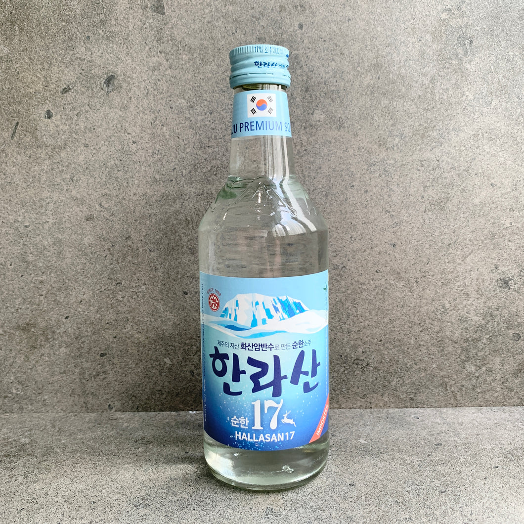 Jeju Hallasan Premium Soju 17% Alc 한라산 소주 17도