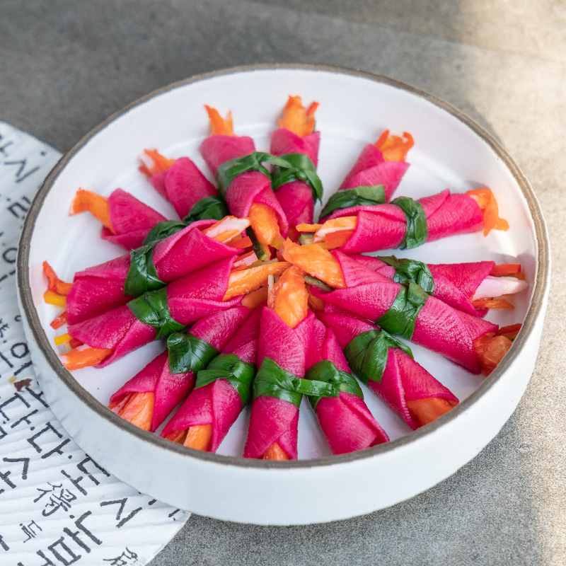 [Seoul Recipe] Crabmeat Roll 맛살 무쌈 샐러드 (15pcs)