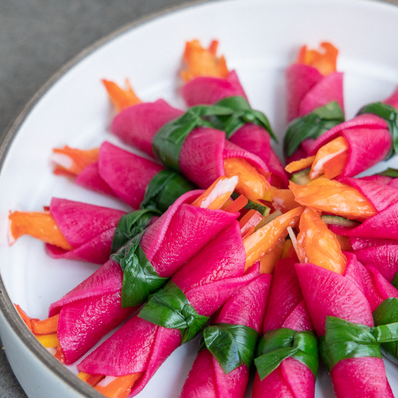 [Seoul Recipe] Crabmeat Roll 맛살 무쌈 샐러드 (15pcs)