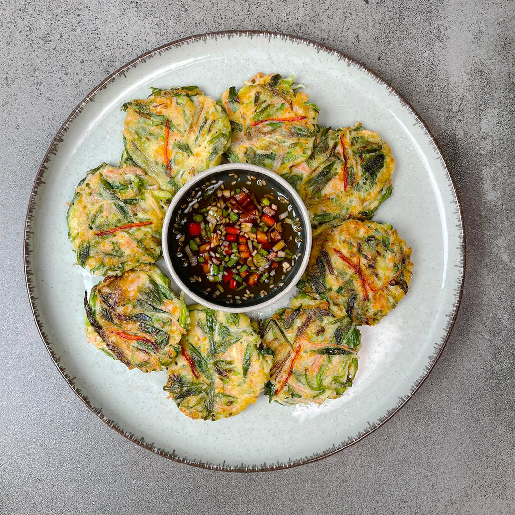 [Seoul Recipe] Spring Onion Seafood Pancake 해물 파전 (8pcs)