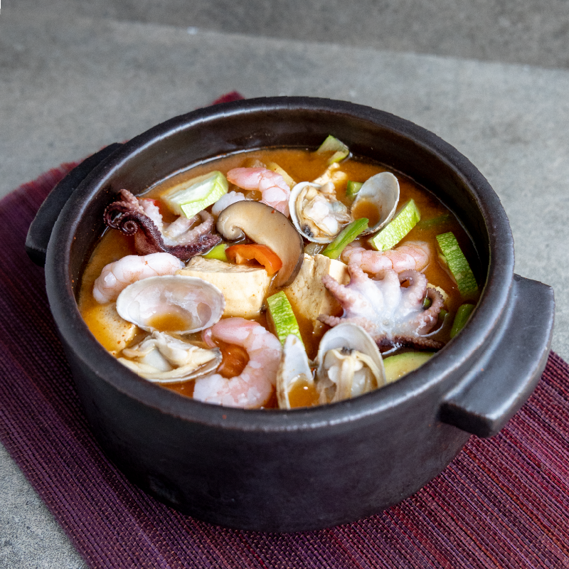 [Seoul Recipe] Homemade Seafood Tofu Stew (2ppl) 해물 순두부찌개 (800g)