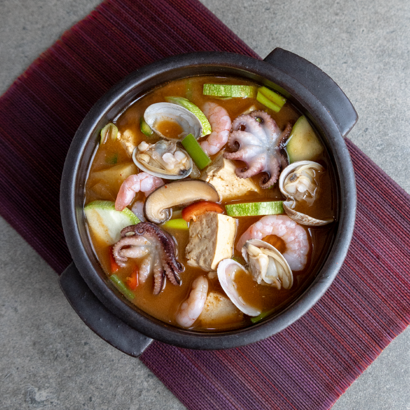[Seoul Recipe] Homemade Seafood Tofu Stew (2ppl) 해물 순두부찌개 (800g ...