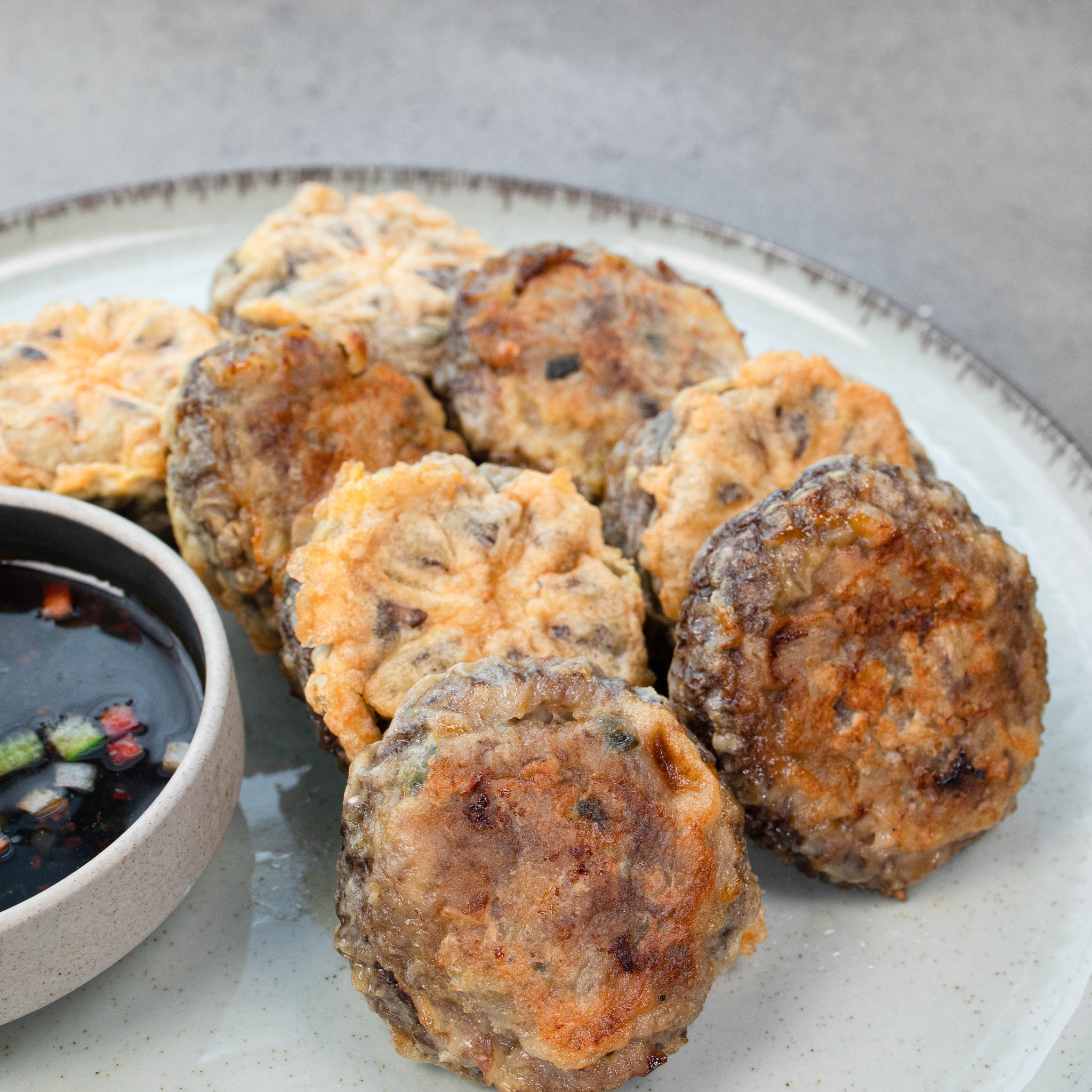 [Seoul Recipe] Mushroom & Beef Pancake 표고버섯 떡갈비전 (8pcs)