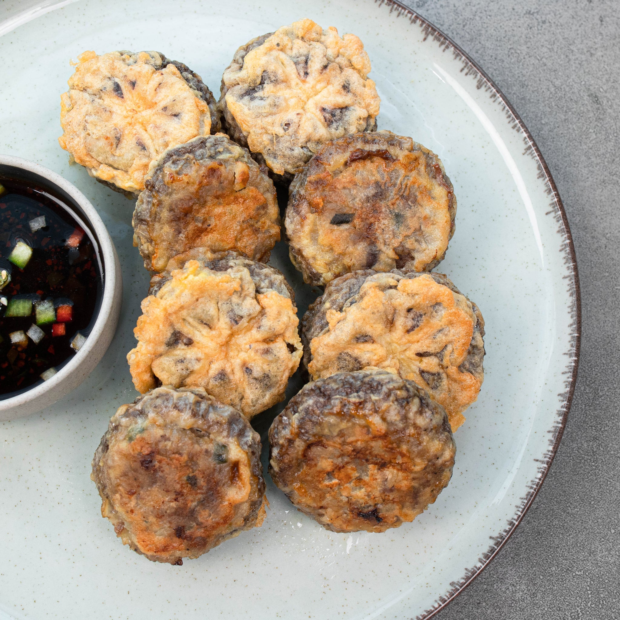 [Seoul Recipe] Mushroom & Beef Pancake 표고버섯 떡갈비전 (8pcs)