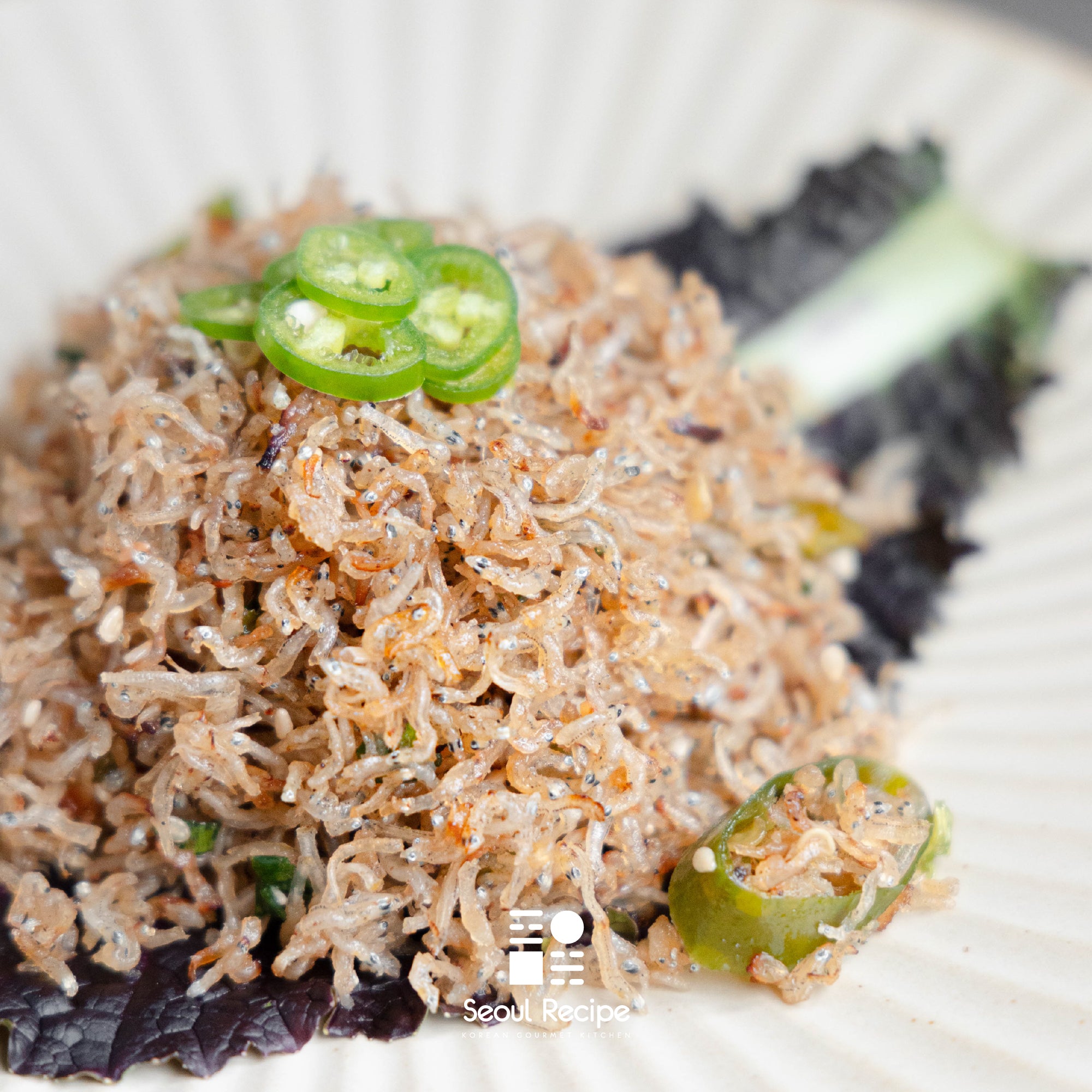 [Seoul Recipe] Premium Fried Anchovy Side Dish 남해 지리 멸치 풋고추 볶음 (80g)