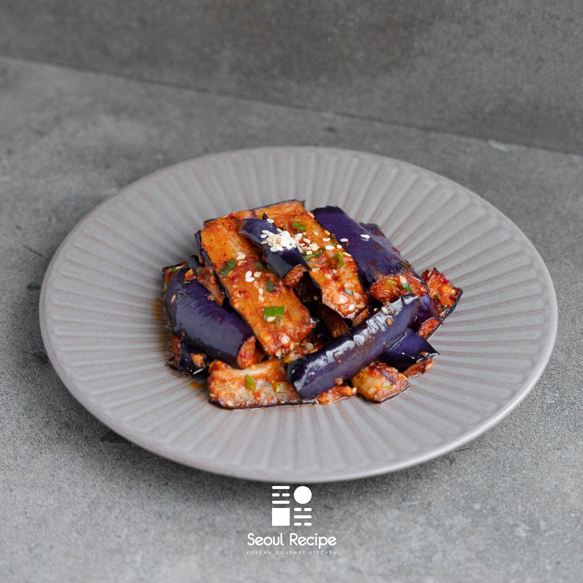[Seoul Recipe] Stir-fried Eggplant 가지볶음 (150g)