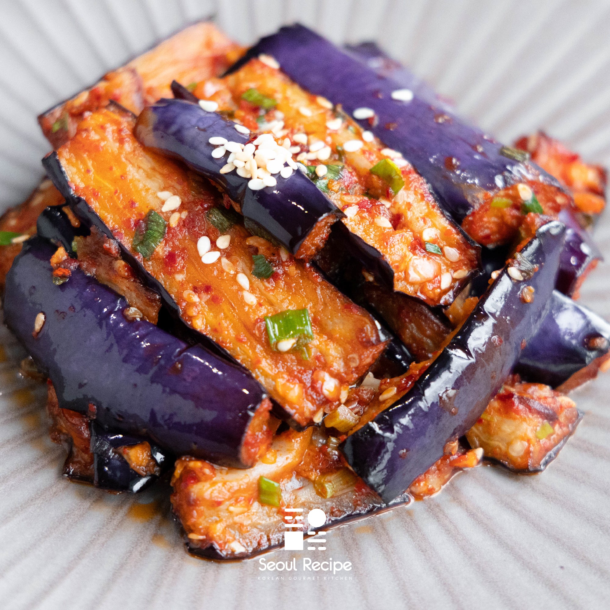 [Seoul Recipe] Stir-fried Eggplant 가지볶음 (150g)