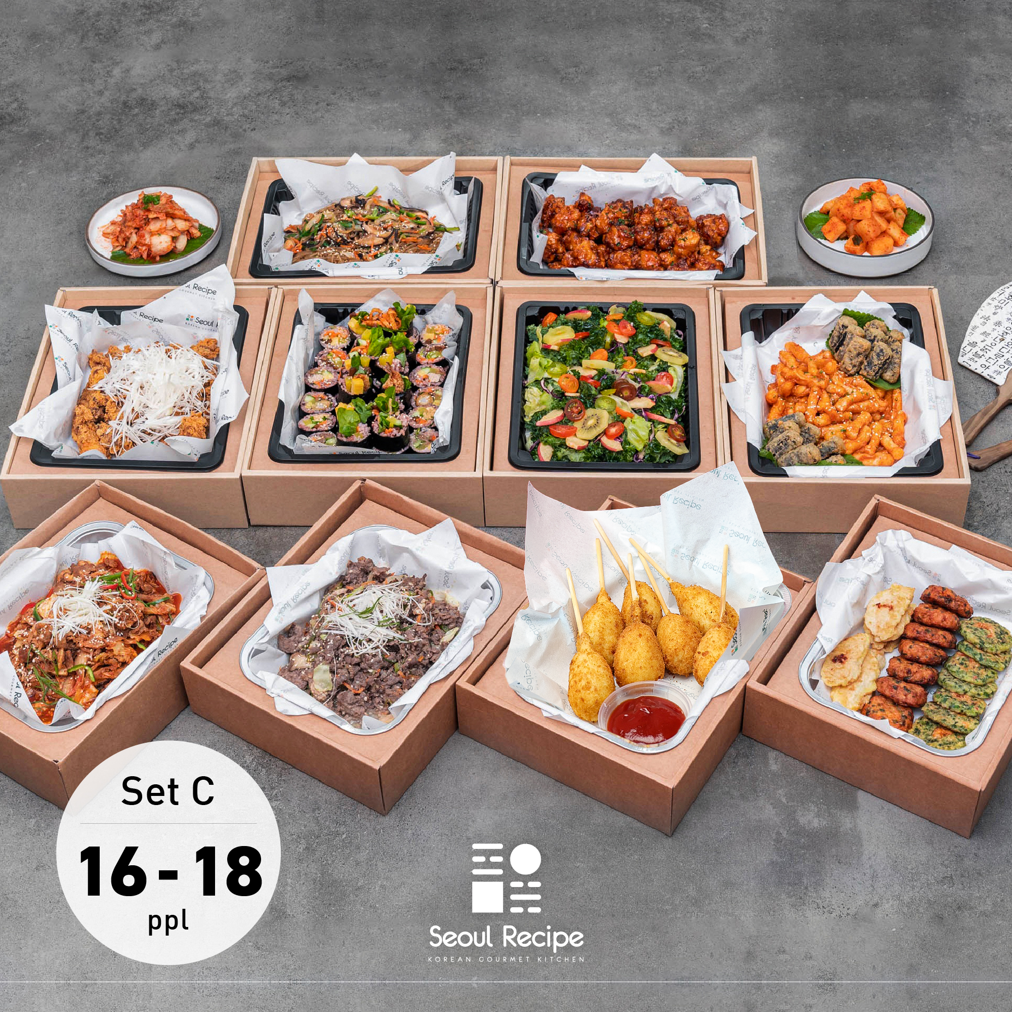 [Seoul Recipe] Combo Party Set C 콤보 파티세트 C (16-18ppl)